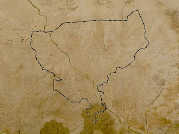 Tillabery Oddělení Nigeru Satelitní Mapa Nízkým Rozlišením — Stock fotografie