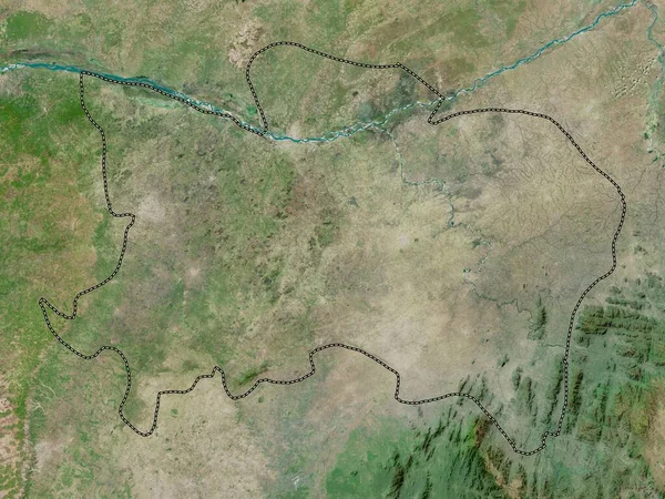 Benue Staat Nigeria Satellietkaart Met Hoge Resolutie — Stockfoto