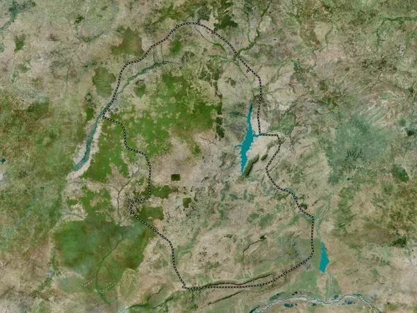 Gombe Nijerya Eyaleti Yüksek Çözünürlüklü Uydu Haritası — Stok fotoğraf