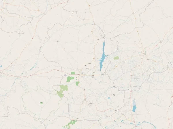 Gombe Stan Nigeria Otwarta Mapa Ulic — Zdjęcie stockowe