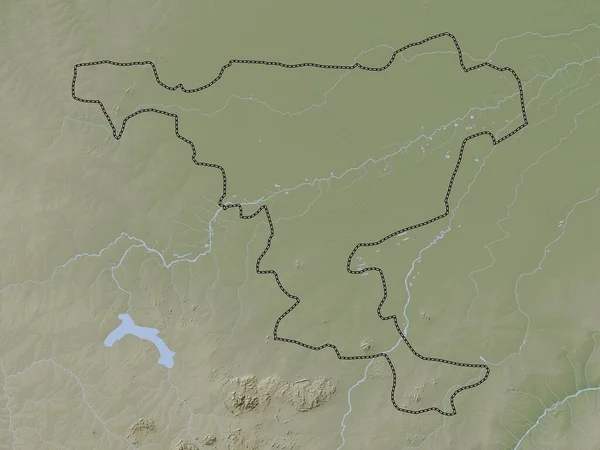 Jigawa Estado Nigeria Mapa Elevación Coloreado Estilo Wiki Con Lagos —  Fotos de Stock