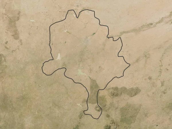 Kano Stato Della Nigeria Mappa Satellitare Bassa Risoluzione — Foto Stock