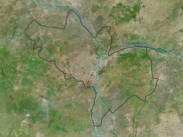 Kogi Staat Nigeria Satellietkaart Met Hoge Resolutie — Stockfoto