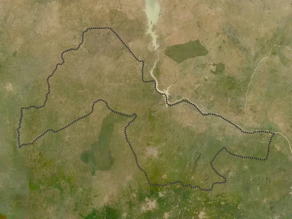Kwara Negara Bagian Nigeria Peta Satelit Resolusi Rendah — Stok Foto