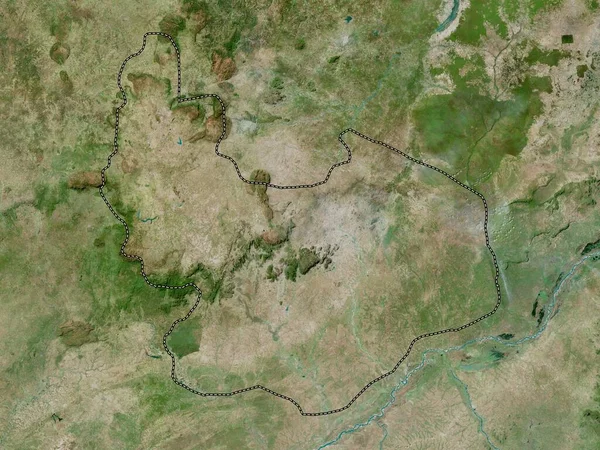 Plateau Bundesstaat Nigeria Hochauflösende Satellitenkarte — Stockfoto