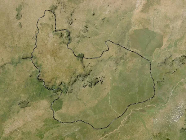 Plateau Delstaten Nigeria Lågupplöst Satellitkarta — Stockfoto