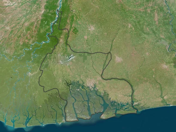 Rivers State Nigeria High Resolution Satellite Map — Stock Photo, Image