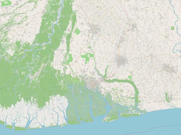 Ріверс Штат Нігерія Відкрита Карта Вулиць — стокове фото