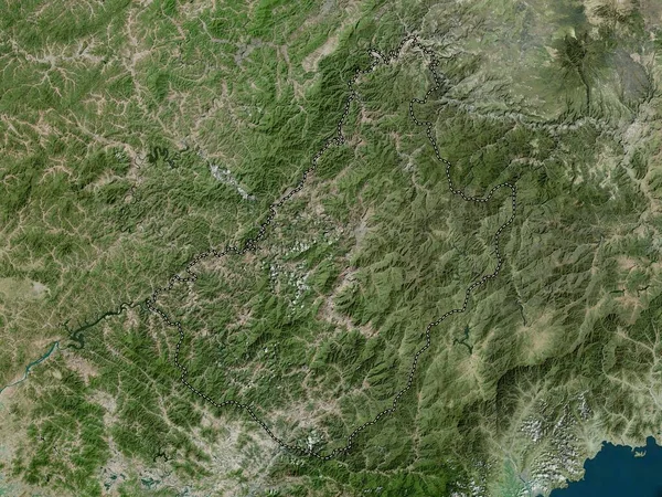 Chagang Provinsen Nordkorea Högupplöst Satellitkarta — Stockfoto