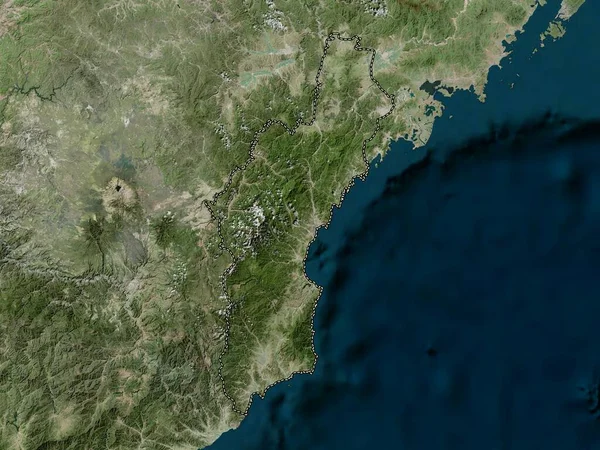 Hamgyong Bukto Província Coreia Norte Mapa Satélite Alta Resolução — Fotografia de Stock