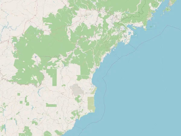Hamgyong Bukto Provinz Nordkorea Open Street Map — Stockfoto