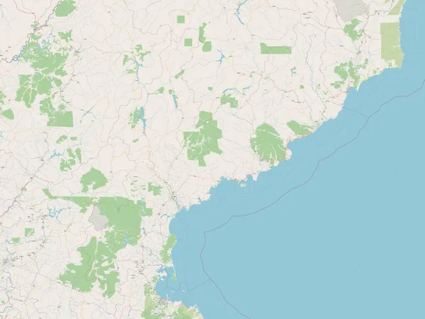 Hamgyong Namdo Prowincja Korei Północnej Otwarta Mapa Ulic — Zdjęcie stockowe