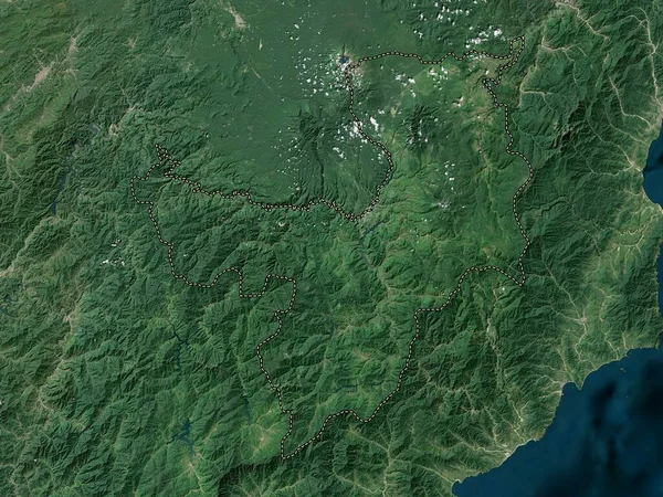 Ryanggang Provinsen Nordkorea Lågupplöst Satellitkarta — Stockfoto
