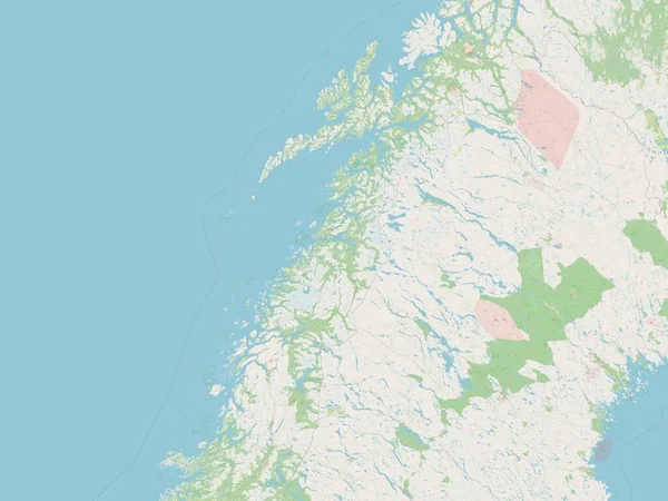 ノルウェー ノルウェーの郡 オープンストリートマップ — ストック写真