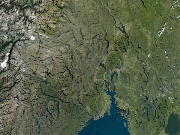 Viken Condado Noruega Mapa Satelital Baja Resolución — Foto de Stock
