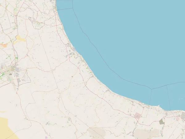 Batinah North Region Omanu Otwarta Mapa Ulic — Zdjęcie stockowe