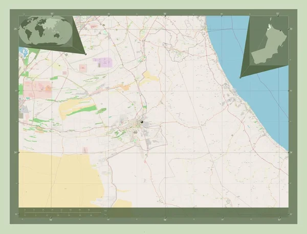 Buraymi Region Omán Otevřít Mapu Ulice Pomocné Mapy Polohy Rohu — Stock fotografie