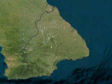 Los Santos, province of Panama. Low resolution satellite map
