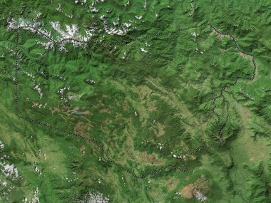 Enga, province of Papua New Guinea. High resolution satellite map