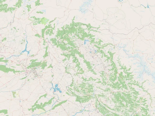 Azad Kashmir Centrally Administered Area Pakistan Open Street Map — Φωτογραφία Αρχείου