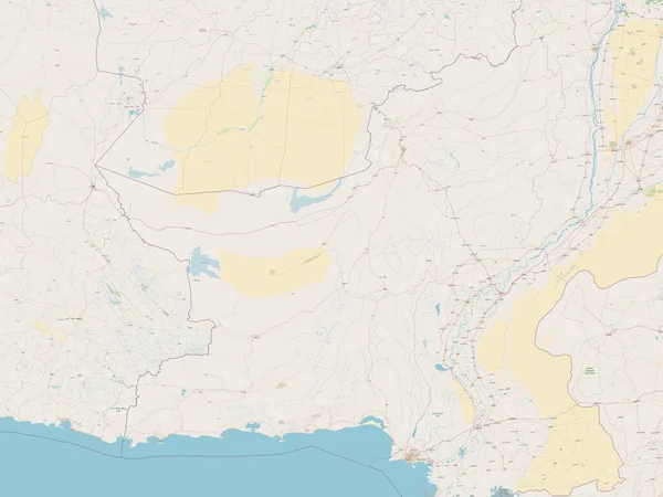 Baluchistan Province Pakistan Open Street Map — Foto de Stock