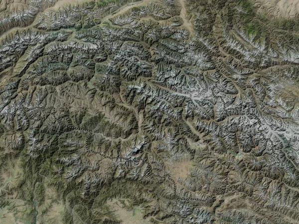 Gilgit Baltistan Centrally Administered Area Pakistan High Resolution Satellite Map — Stok fotoğraf
