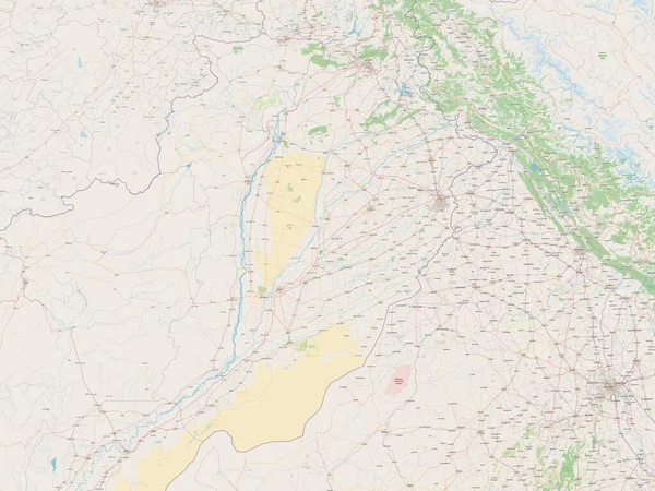 Punjab Province Pakistan Open Street Map — Fotografia de Stock