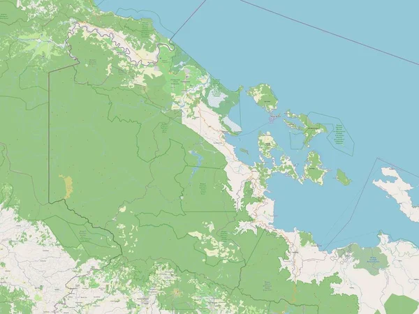 Bocas Del Toro Province Panama Open Street Map — ストック写真