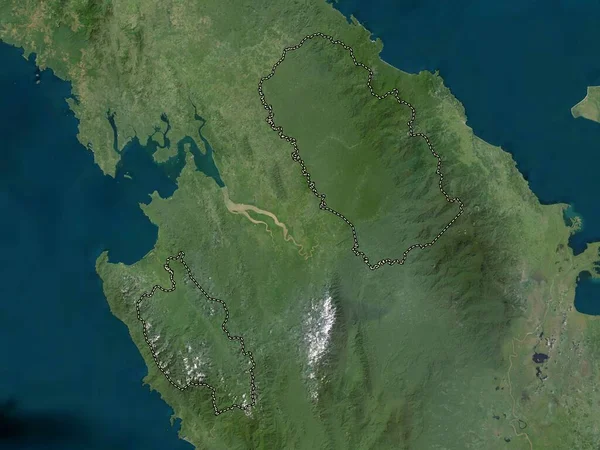 Embera Indigenous Territory Panama Low Resolution Satellite Map — ストック写真