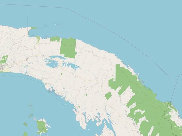Kuna Yala Indigenous Territory Panama Open Street Map — Foto Stock