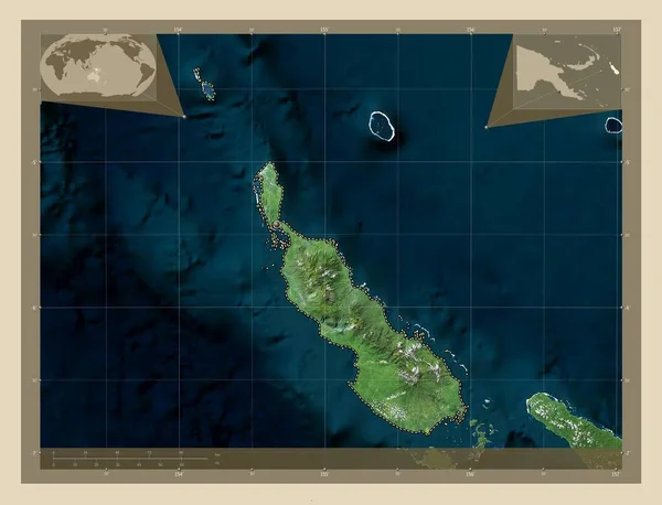 Bougainville Autonomous Region Papua New Guinea High Resolution Satellite Map — Foto Stock