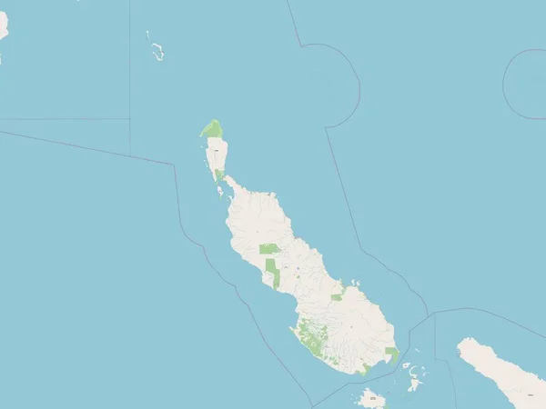 Bougainville Autonomous Region Papua New Guinea Open Street Map — Stock fotografie