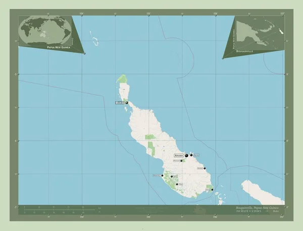 Bougainville Autonomous Region Papua New Guinea Open Street Map Locations — Photo
