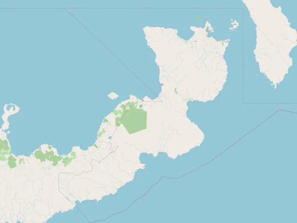 East New Britain Province Papua New Guinea Open Street Map — Stok fotoğraf