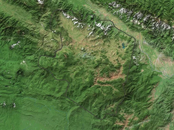 Eastern Highlands Province Papua New Guinea High Resolution Satellite Map — ストック写真