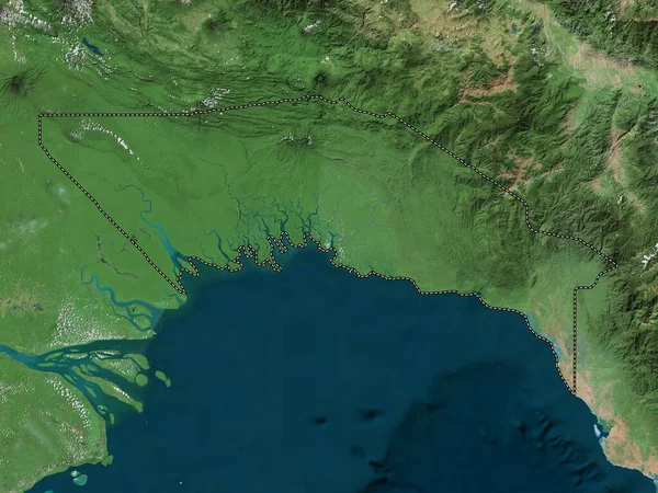 Gulf Province Papua New Guinea High Resolution Satellite Map — Photo