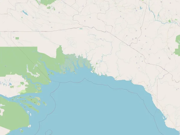 Gulf Province Papua New Guinea Open Street Map — Foto Stock