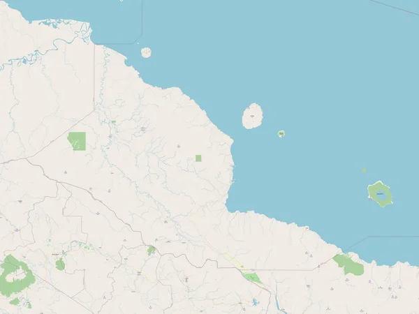 Madang Province Papua New Guinea Open Street Map — Fotografia de Stock