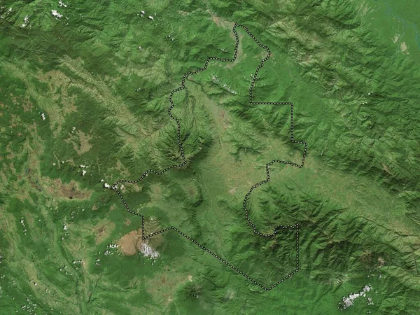 Western Highlands Province Papua New Guinea High Resolution Satellite Map — ストック写真