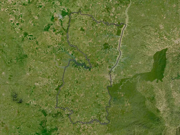 Alto Parana Department Paraguay Low Resolution Satellite Map — Stock Photo, Image