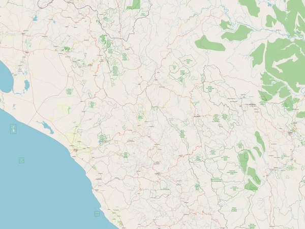 Cajamarca Region Peru Open Street Map — Stock Photo, Image
