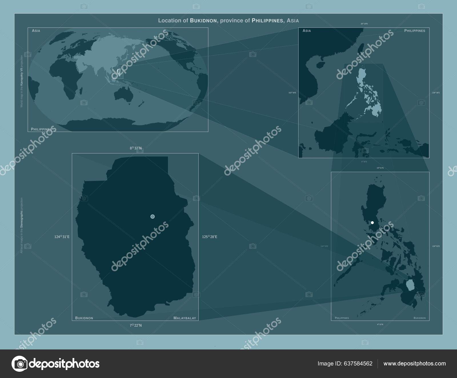 Bukidnon Province Philippines Diagram Showing Location Region Larger ...