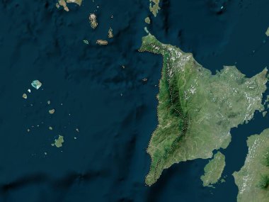 Antique, province of Philippines. High resolution satellite map