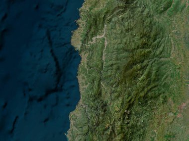 Ilocos Sur, province of Philippines. High resolution satellite map