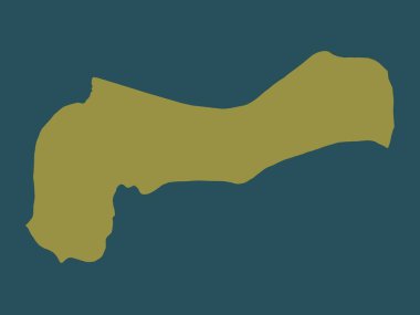 Mountain Province, province of Philippines. Solid color shape