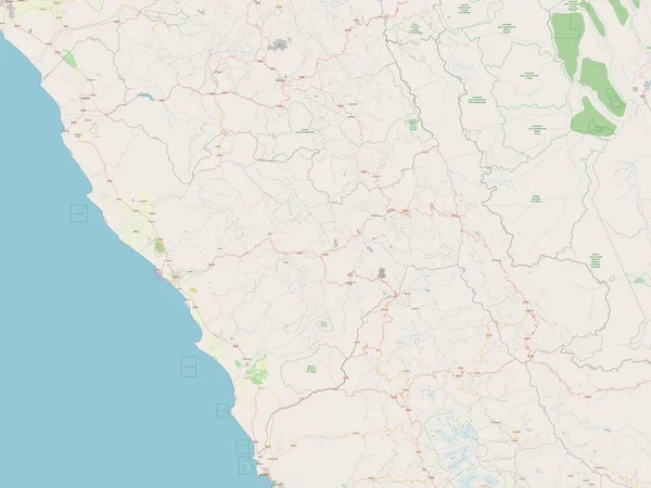 Libertad Region Peru Open Street Map — Stockfoto