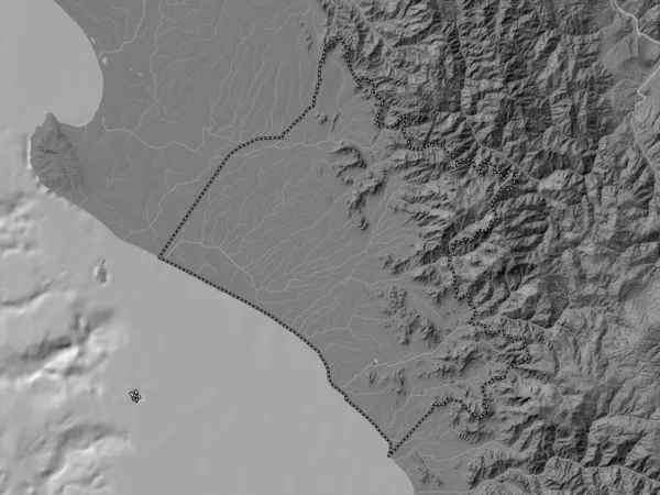 Lambayeque Region Peru Bilevel Elevation Map Lakes Rivers — Stockfoto