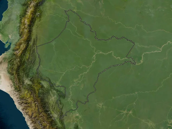 Loreto Region Peru Low Resolution Satellite Map — Stockfoto