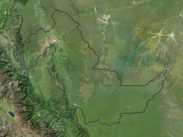 Ucayali Region Peru High Resolution Satellite Map — ストック写真