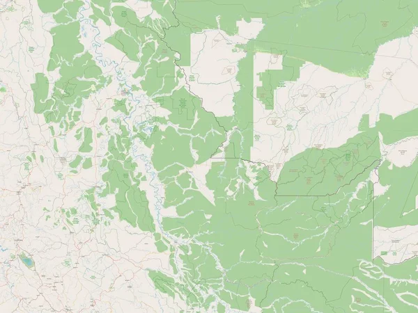 Ucayali Region Peru Open Street Map — Foto Stock